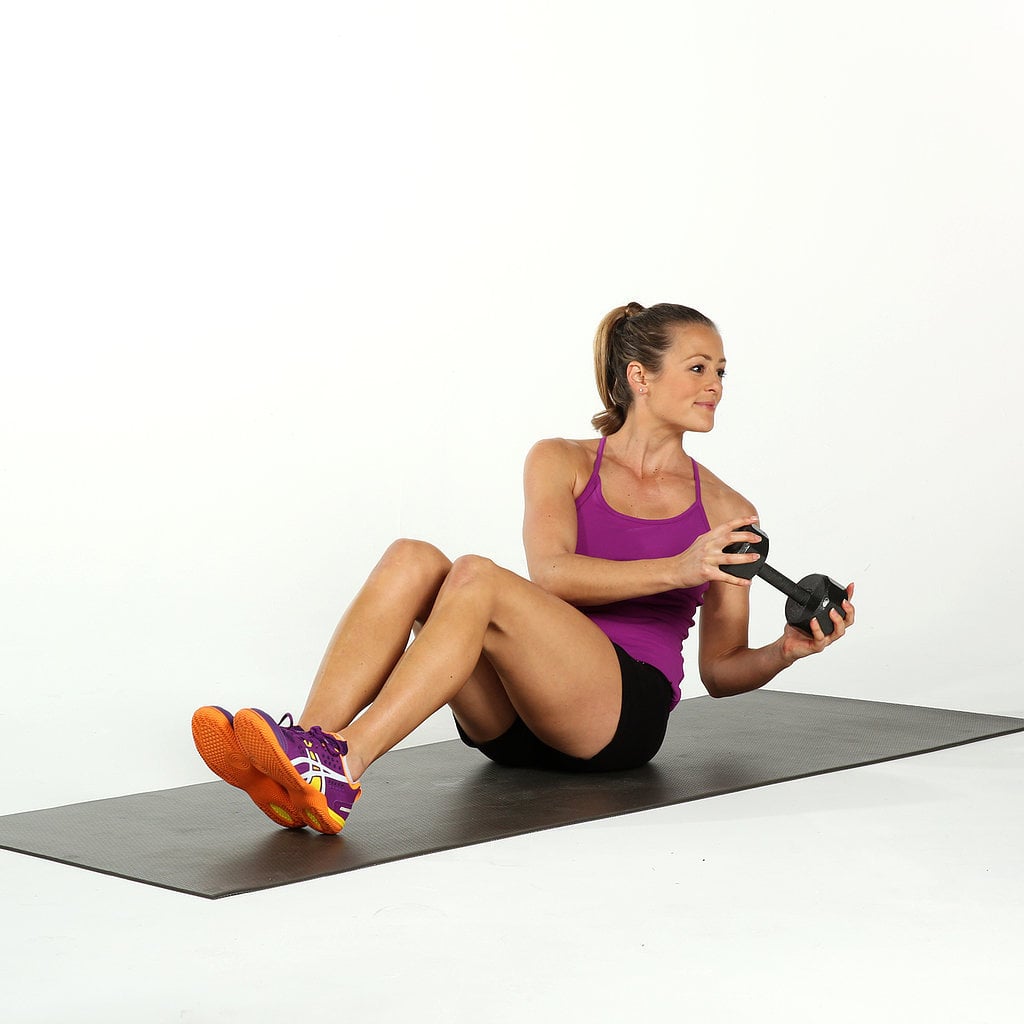 Arms and Abs Workout: Seated Russian Twist
