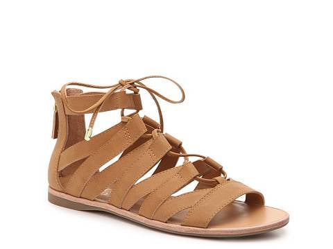 For a subdued take on the daring knee-high pair, these sandals ($59.95) are a no-brainer to wear with your favorite casual outfits, such as a tee and cutoff shorts or a floral-print minidress and floppy straw hat.