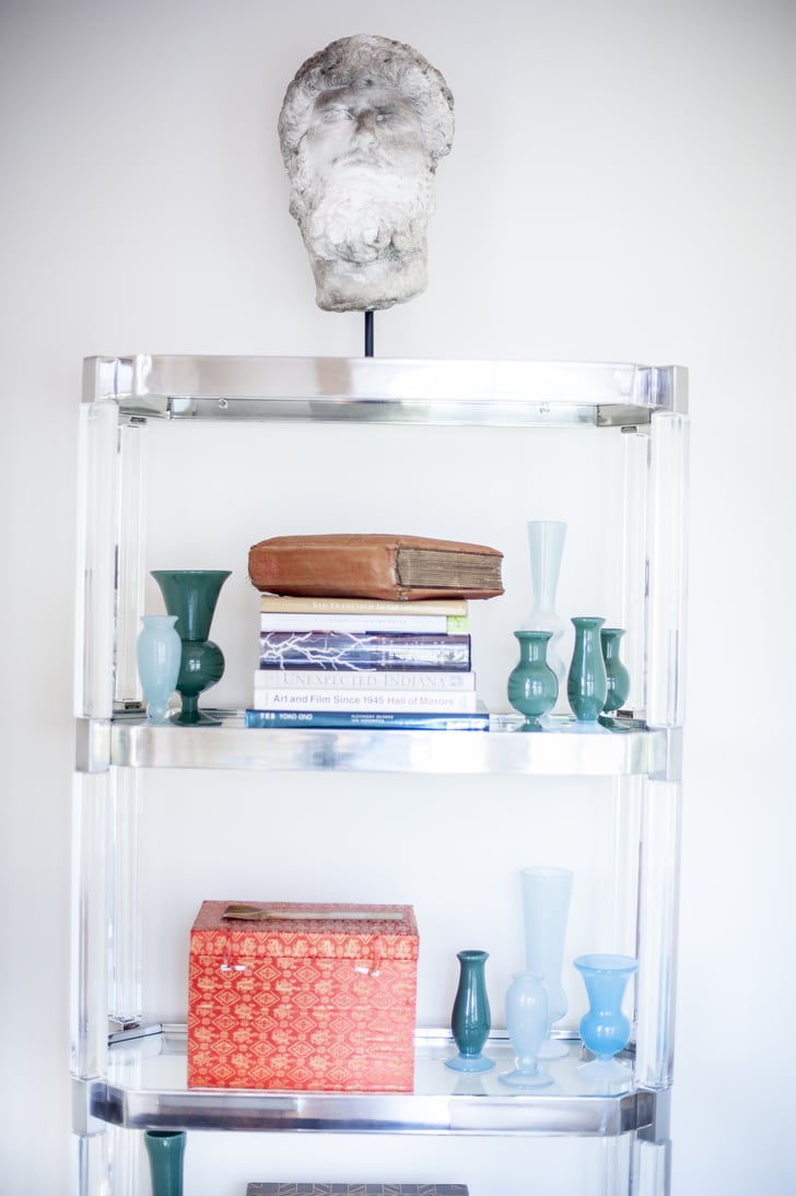 How To Decorate Your Bookcase With Vintage Decor Popsugar Home