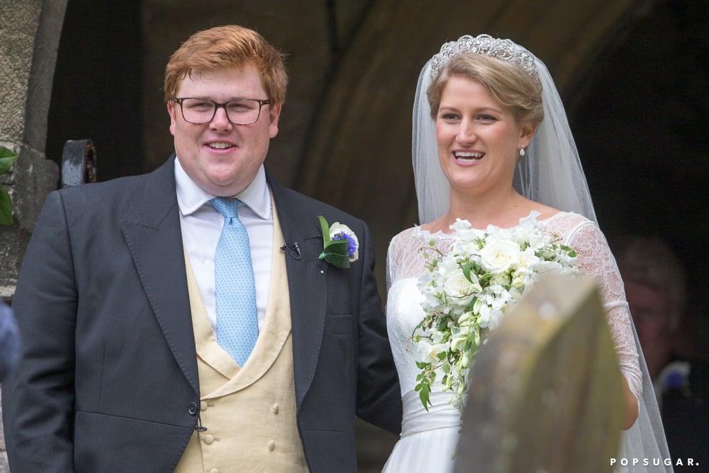 Prince Harry and Meghan Markle at Celia McCorquodale Wedding