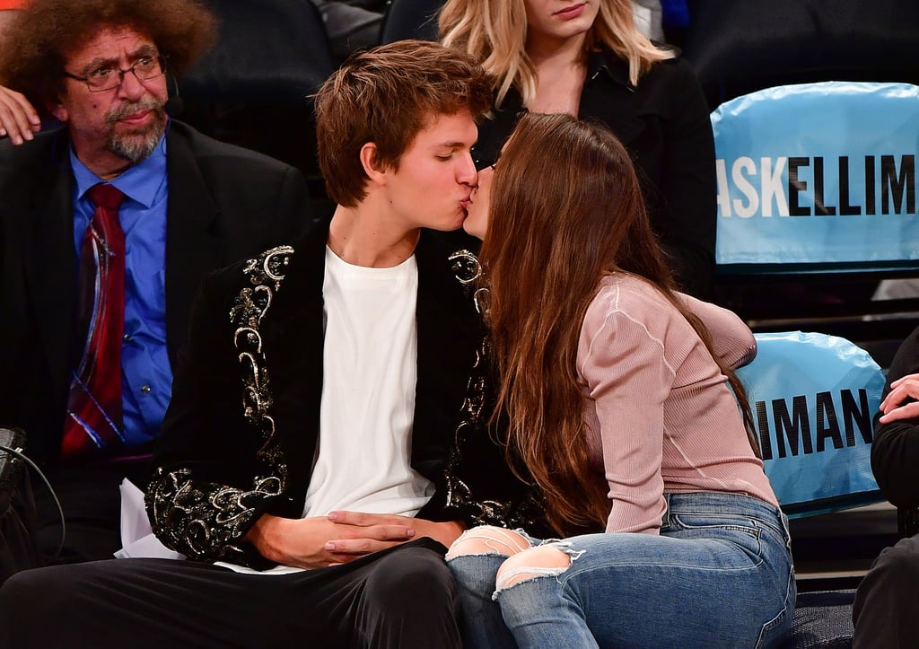 Ansel Elgort and Violetta Komyshan