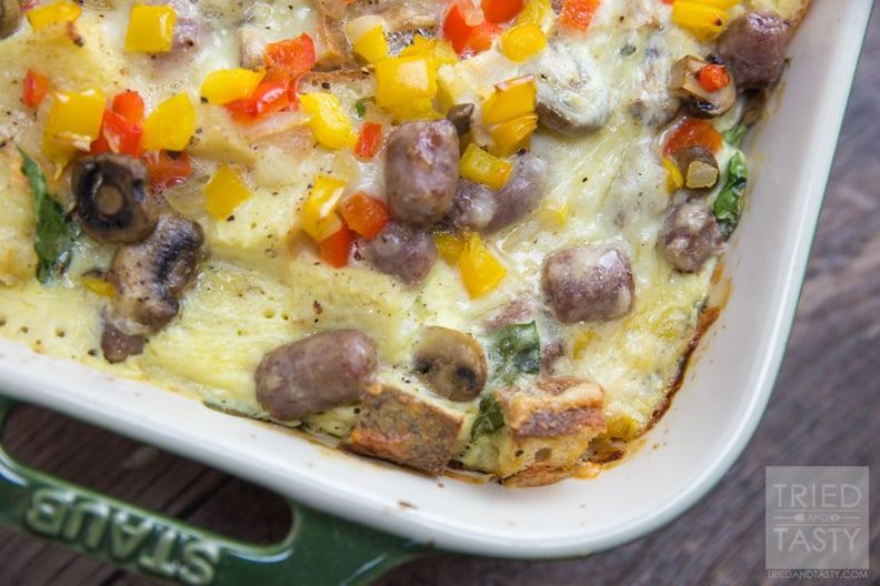 Sausage Veggie Lover Breakfast Casserole