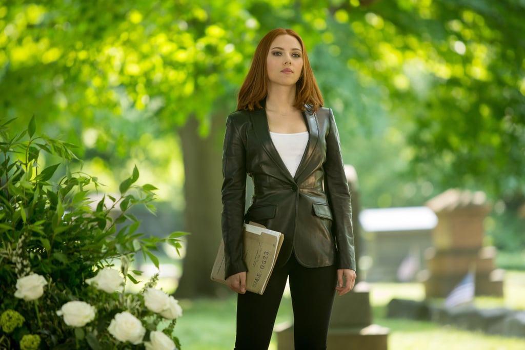 Natasha, looking gorgeous and full of secrets as usual in Captain America: The Winter Soldier.