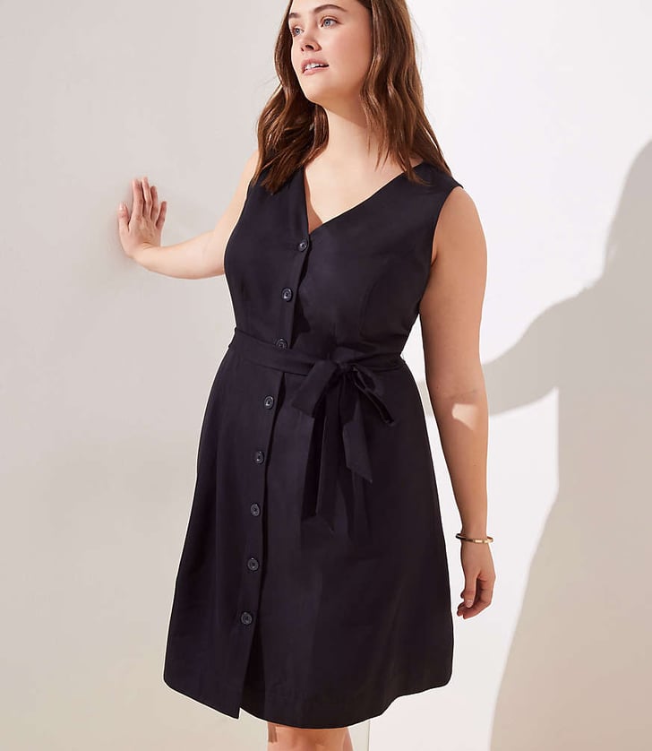 Loft button store down dress