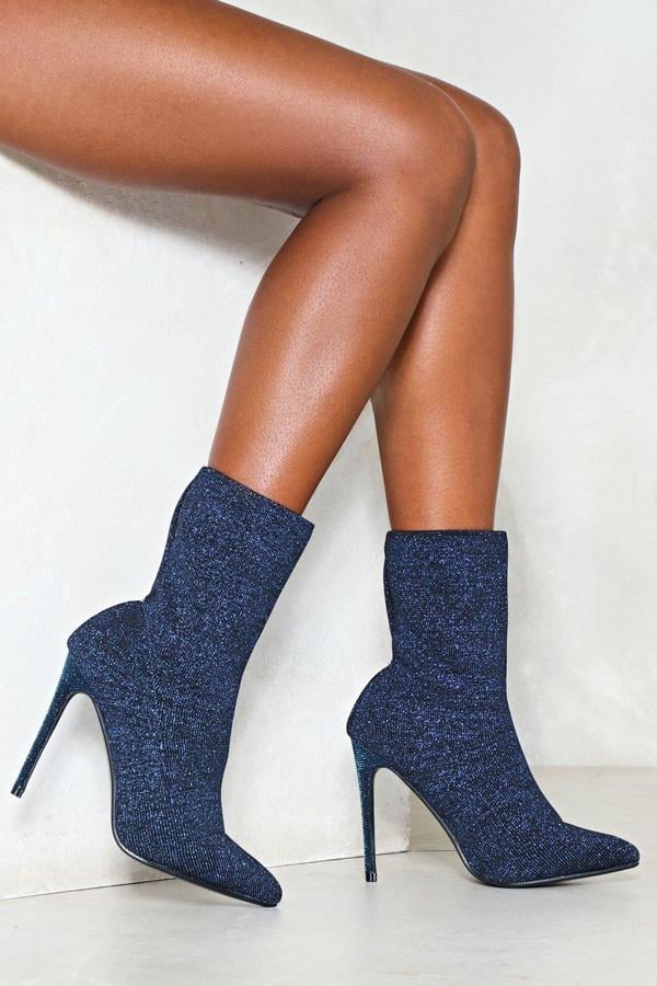 Nasty Gal Metallic Boot