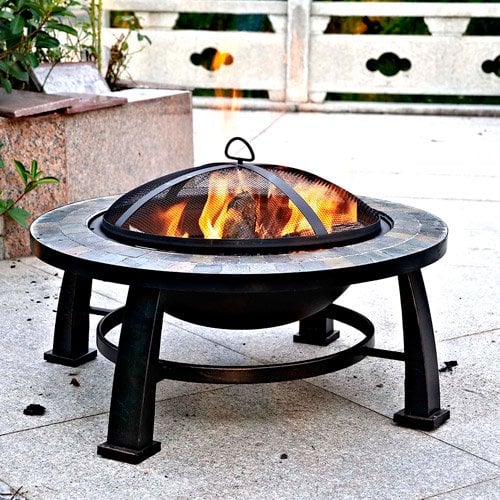 Round Slate Fire Pit Best Outdoor Fire Pits 2020 POPSUGAR Home