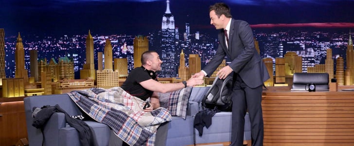 Hugh Jackman Sleeps on Jimmy Fallon's Couch