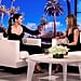 Jennifer Aniston and Selena Gomez in Black Dresses on Ellen