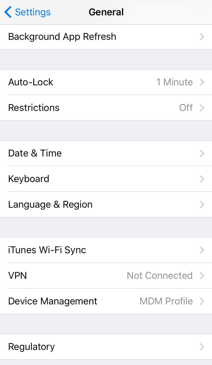 Head to your iPhone's settings.