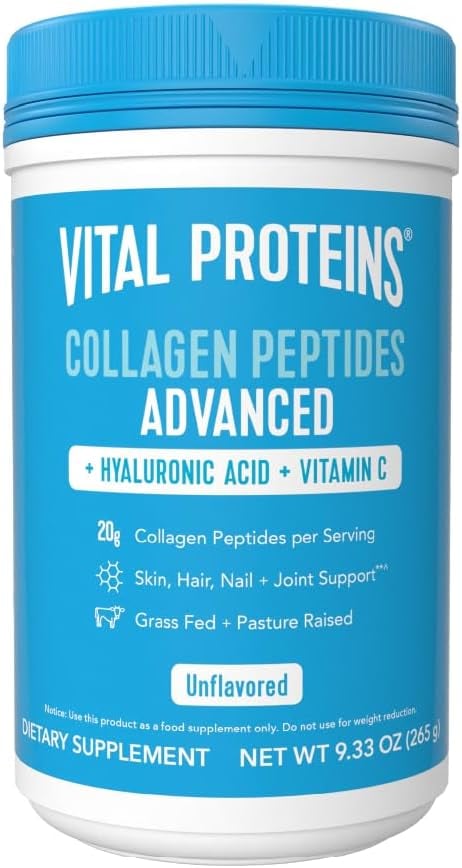 Vital Proteins Collagen Peptides Powder ($26)
Skin care isn't just about what you apply topically to the face: it also revolves around what you consume. This bestselling powder, loved by celebrities like Jennifer Aniston, is packed with collagen peptides, hyaluronic acid, and vitamin C to deliver plenty of benefits to the skin as well as your hair and nails. Just consistently mix it into your coffee, smoothies, or even water, and you'll notice a major difference over time. Get more details in our editor's review of Vital Proteins Collagen Peptides Powder.
Editor Quote: "I love the collagen powder for its ability to add a hearty dose of protein to anything I'm eating or drinking — it transforms a black coffee or low-protein veggie soup into something that's more satiating and protein-packed...Depending on how much protein I need, I add one or two scoops to coffee, soups, pasta sauces, oatmeal, or smoothies." - Christina Stiehl, former senior fitness editor