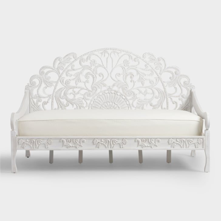 Whitewash Carved Zarah Daybed (550) World Market Spring 2017