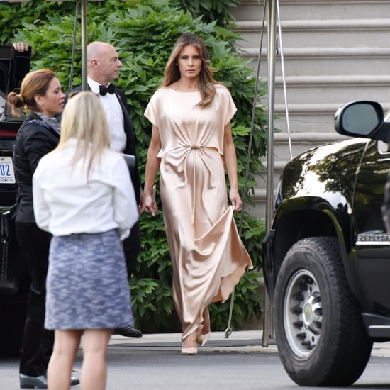 Melania Trump Wearing Monique Lhuillier Gown