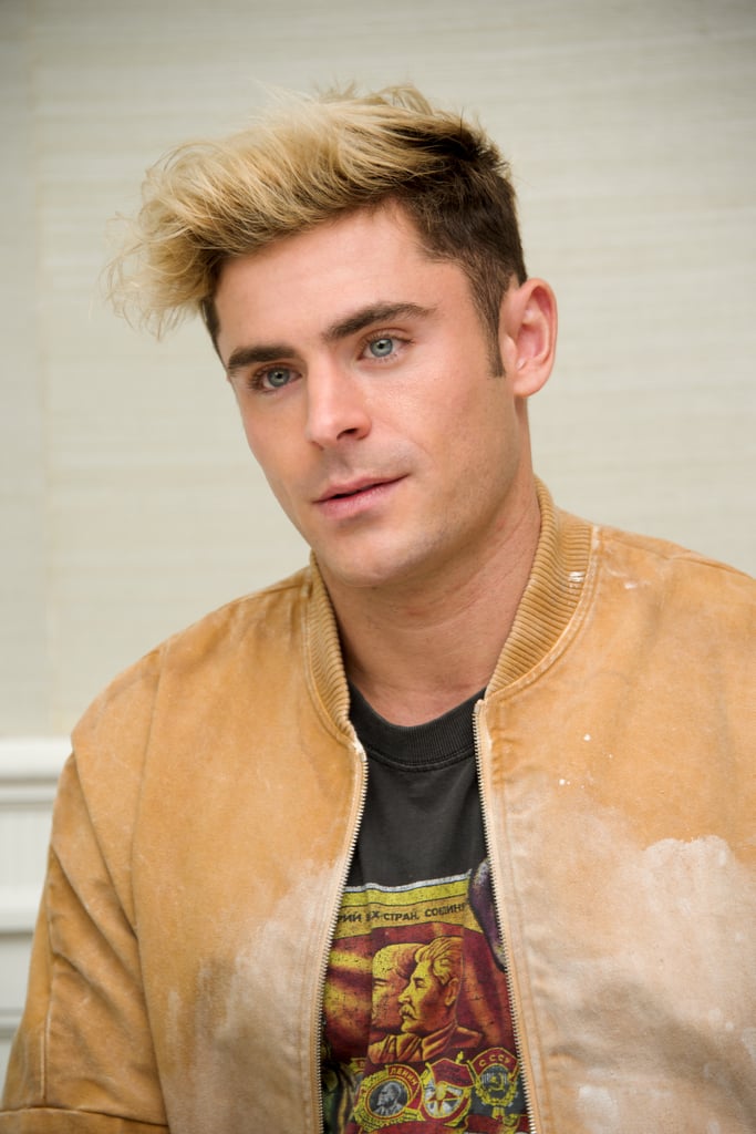 Zac Efron Platinum Blonde Hair 2019 Popsugar Beauty Australia