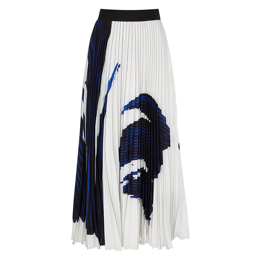 BOSS Vesplisa printed georgette midi skirt