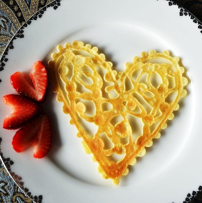 Heart-Lace Crepes