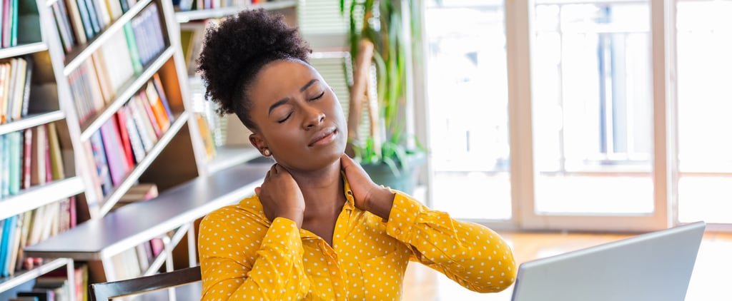5-Minute Yoga Flow to Help Relieve Your Tight Neck and Shoulders From Sitting at a Desk