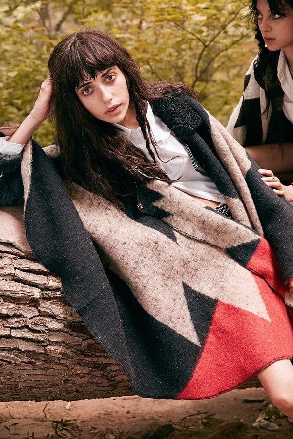 Brixton X UO Lucille Blanket Cape