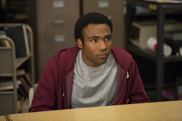 Glover is back as Troy.