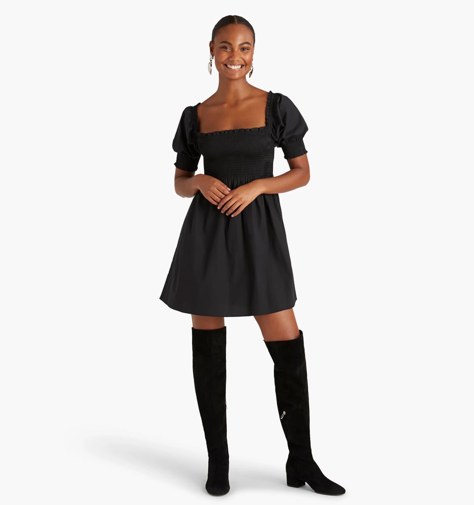 A Short Black Dress: Hill House Home The Athena Nap Dress — Black Poplin