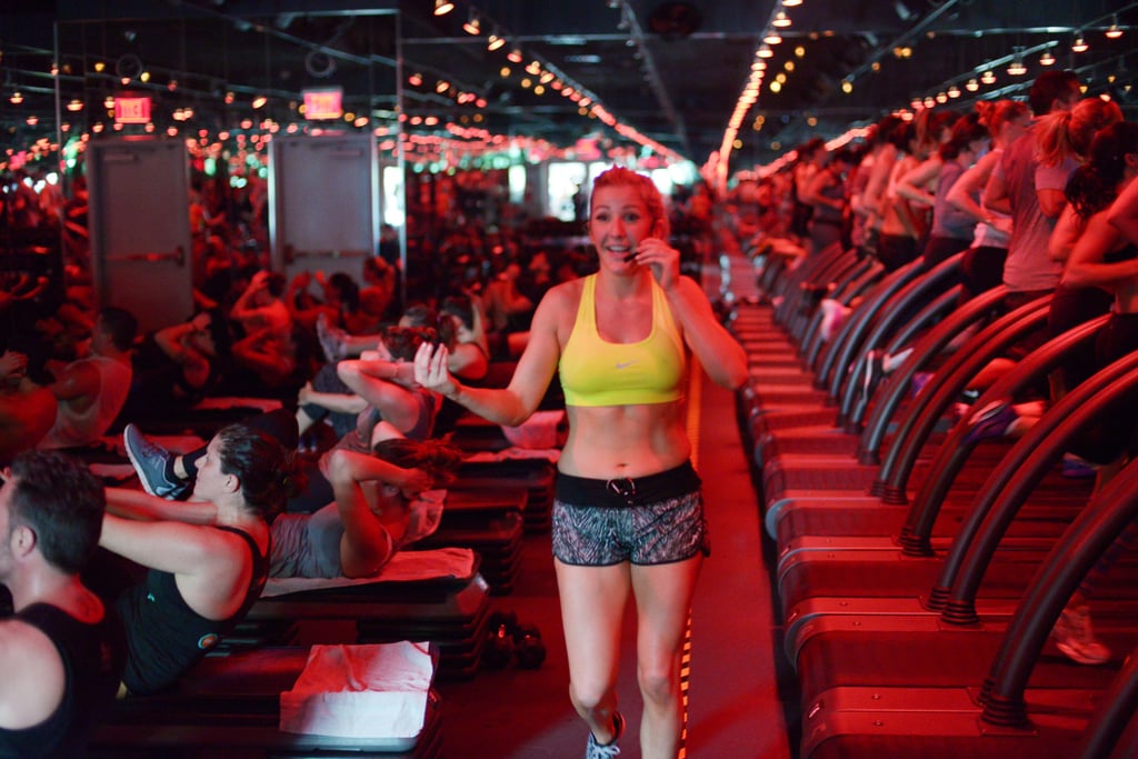 She took the title "celebrity trainer" to a whole new level. Doesn't the class look like fun?