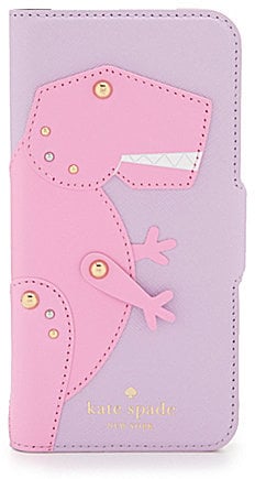 Kate Spade Posable Dinosaur-Appliqued Folio iPhone 7 Case