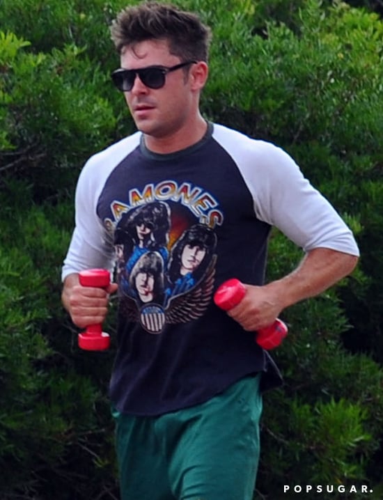 Zac Efron Working Out in Italy | Pictures | POPSUGAR Celebrity Photo 3