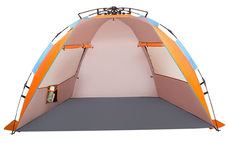 OILEUS X-Large 4-Person Beach Tent Sun Shelter