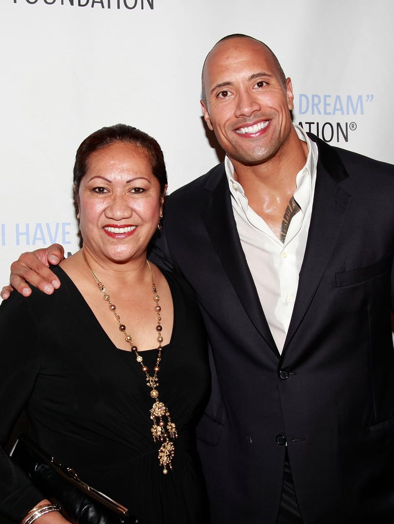 Dwayne Johnson and His Mom Ata Pictures