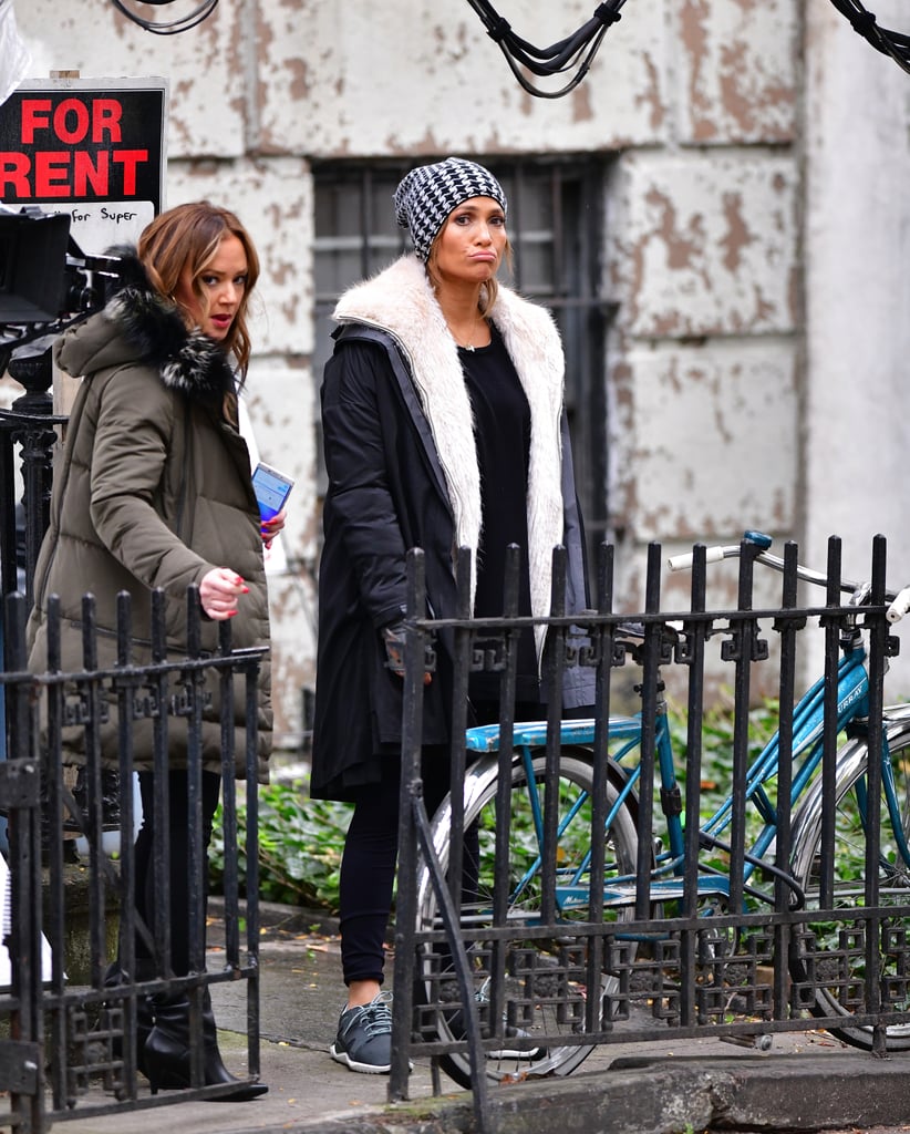 Jennifer Lopez and Leah Remini Filming Second Act Pictures