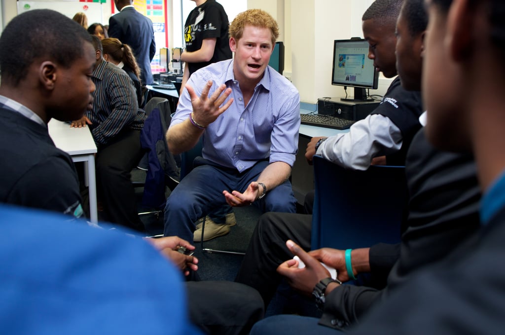 Prince Harry at Bethnal Green Academy July 2014 | Pictures