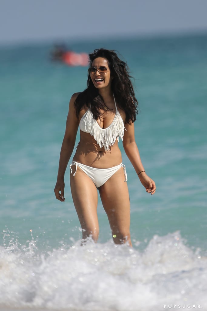 Padma Lakshmi Bikini Pictures in Miami November 2016