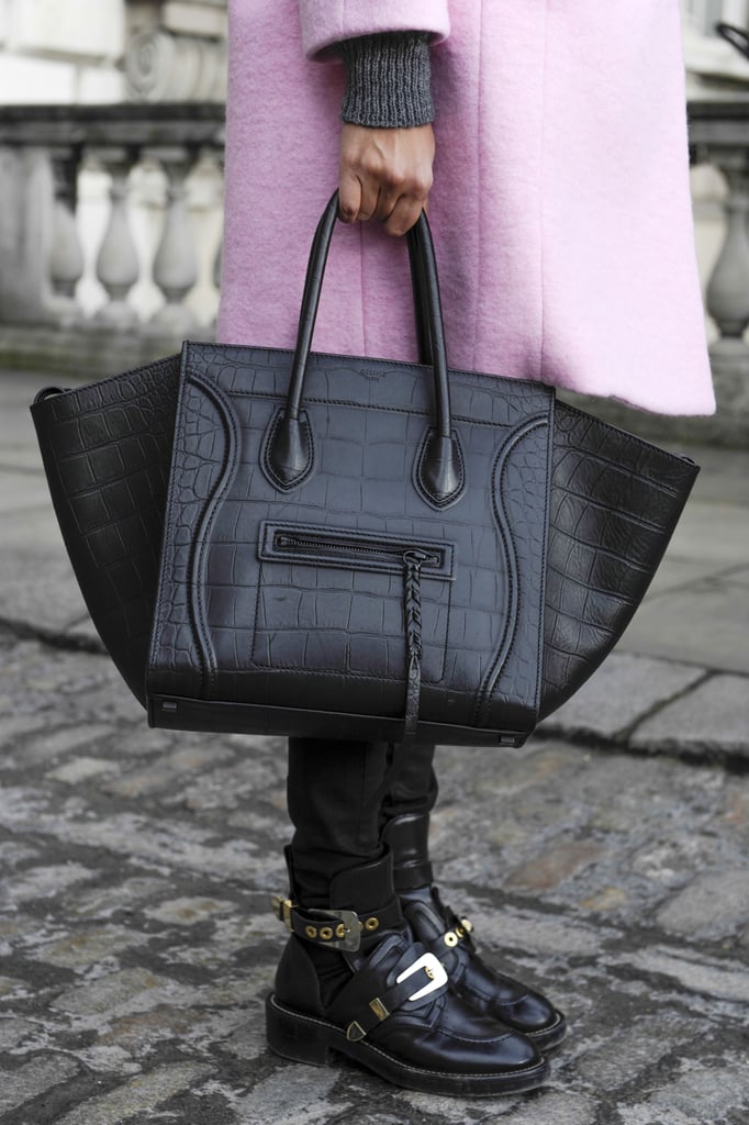 Is there a better Fashion Week companion than a Céline tote?