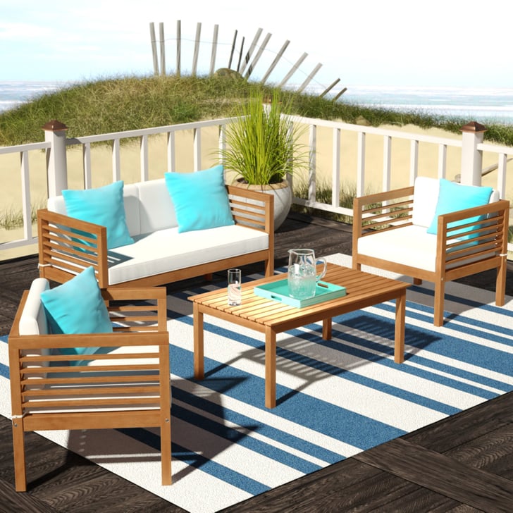 Daytona 4 Piece Sofa Seating Group With Cushions Best Outdoor