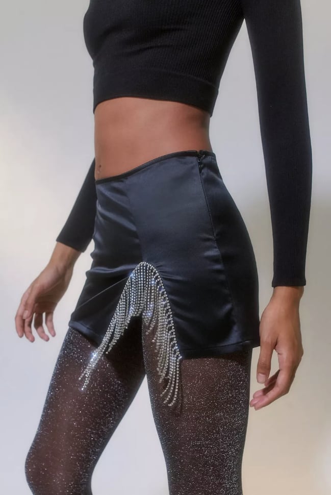 Goth Trend: UO Satin Diamante Mini Skirt