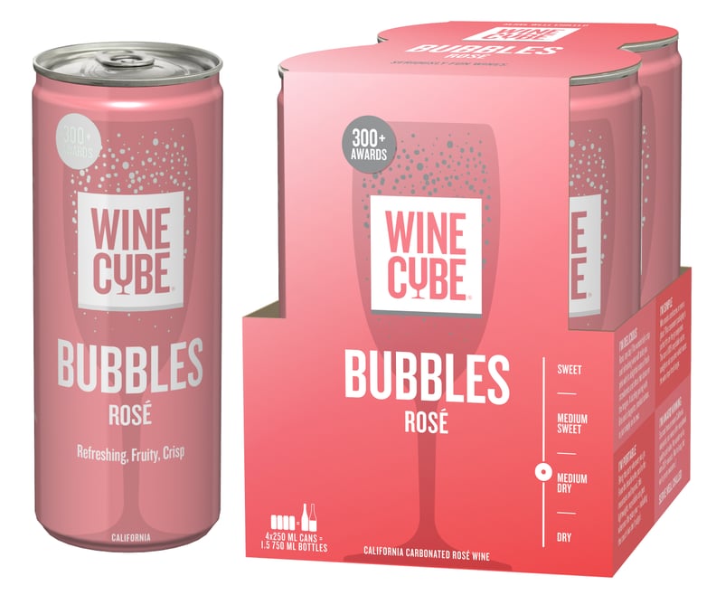 Wine Cube Sparkling Cans: Bubbles Rosé