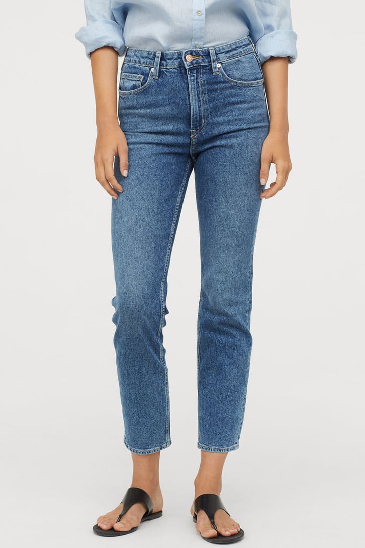 H&M Vintage Slim High Ankle Jeans | Best High Waisted Jeans | POPSUGAR ...