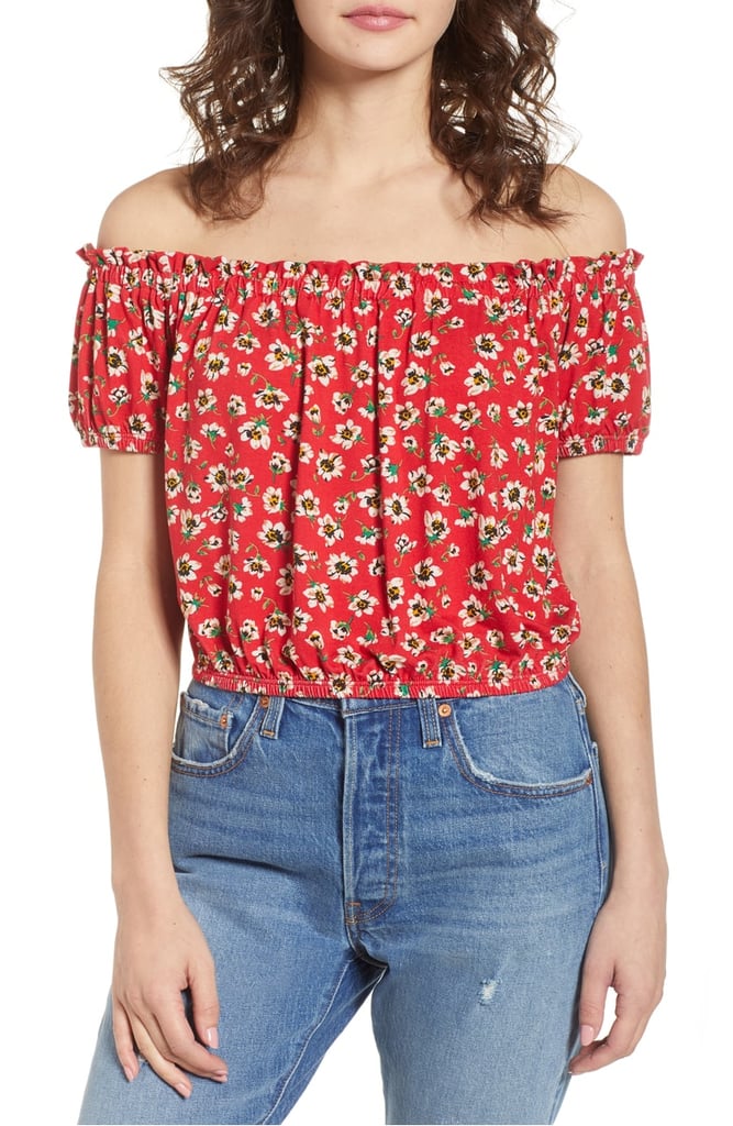 Chloe & Katie Floral Off the Shoulder Top