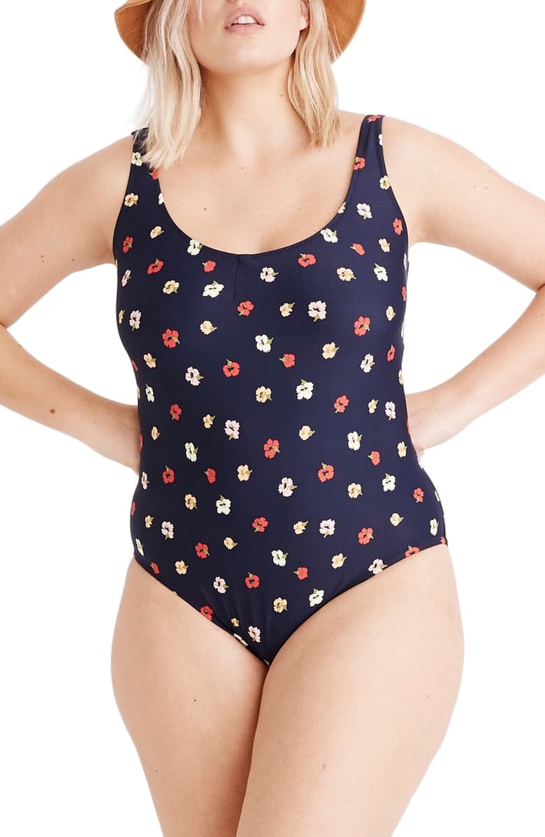 Madewell Second Wave Confetti Floral One-Piece Swimsuit