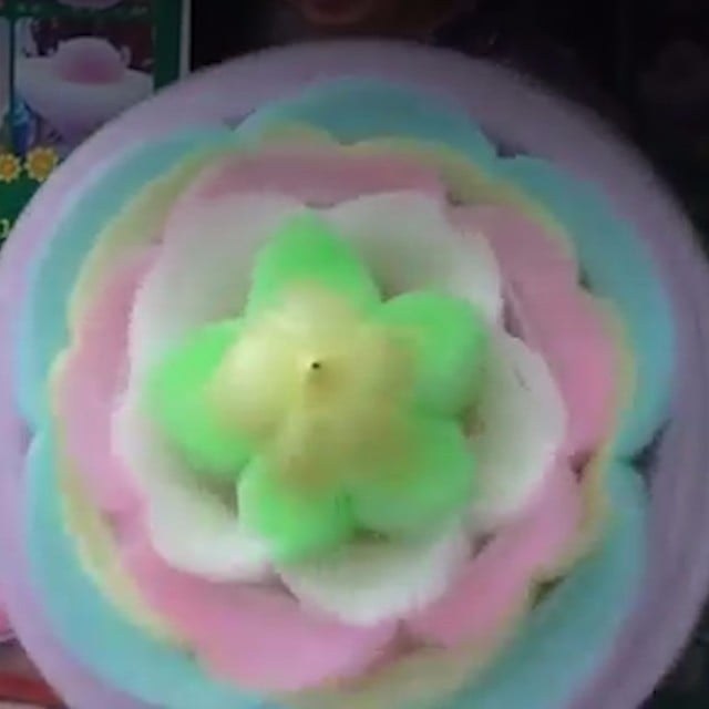 Cotton Candy Art (video) POPSUGAR Food