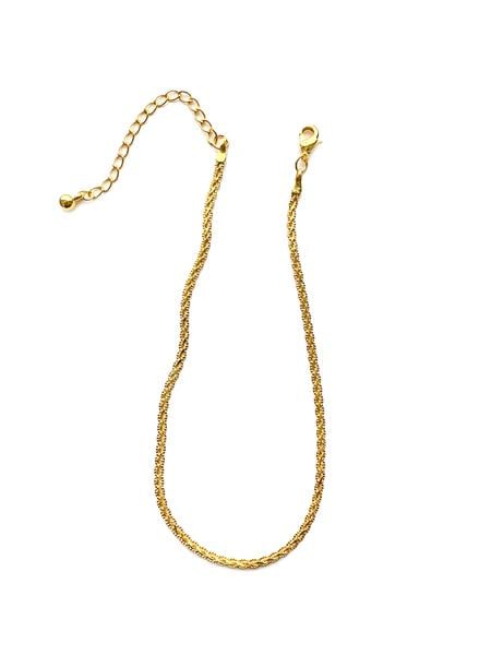 Thin Braided Link Anklet
