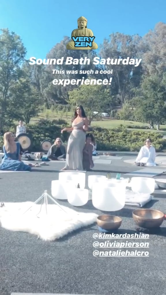 Kim Kardashian CBD Meditation Baby Shower Photos April 2019