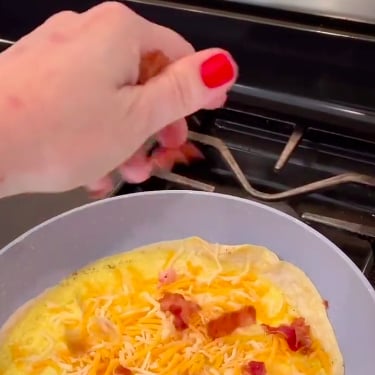This Breakfast Quesadilla Hack Will Save You So Much Mess