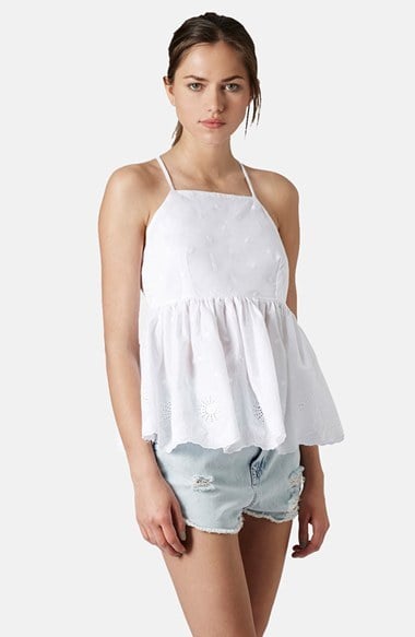 Topshop Eyelet Tank