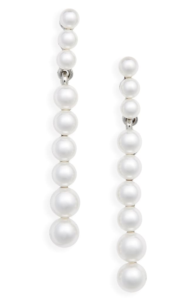 Oscar de la Renta Imitation Pearl Drop Earrings