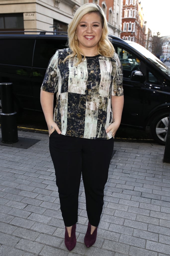 Kelly Clarkson popped up at London's BBC Radio 1 studios on Tuesday.