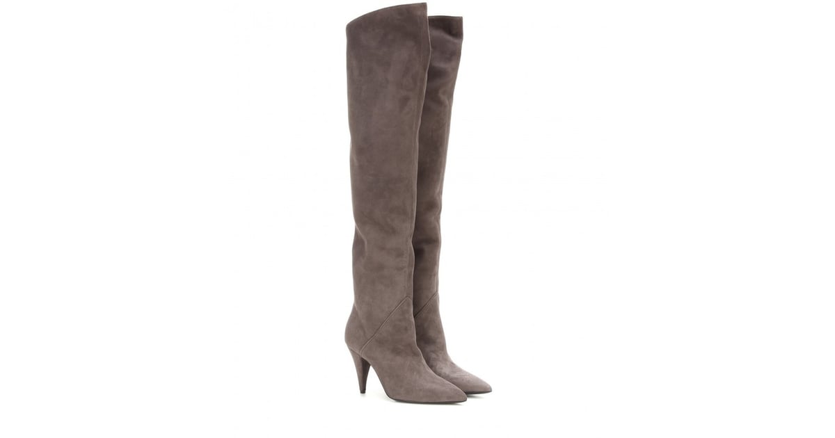 saint laurent sun over the knee boots