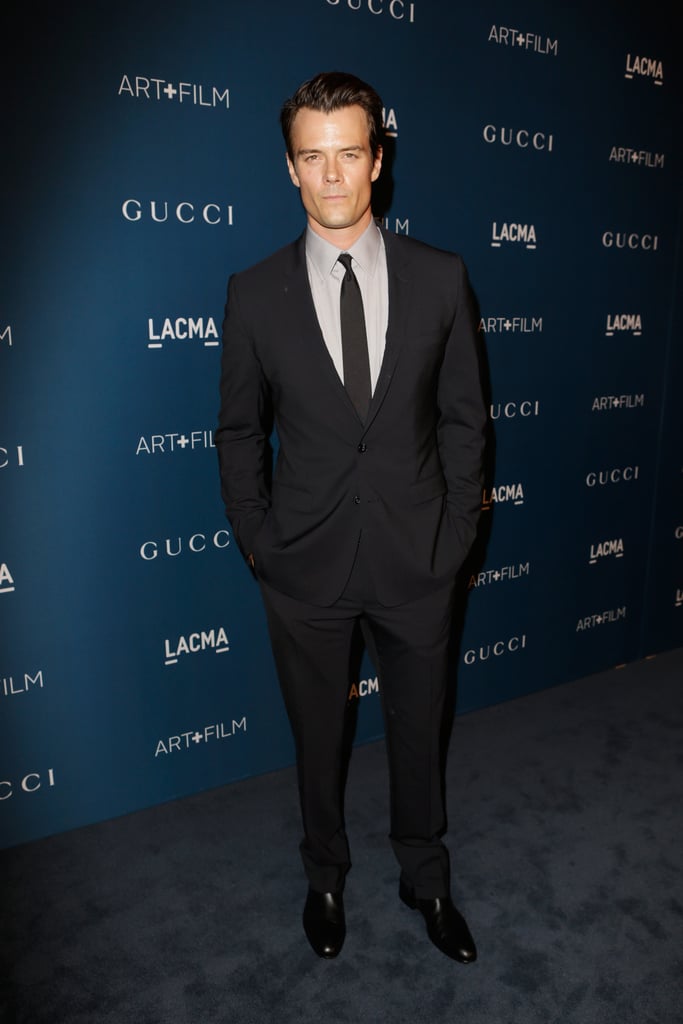 Josh kept things serious at the LACMA 2013 Art and Film Gala in November 2013.