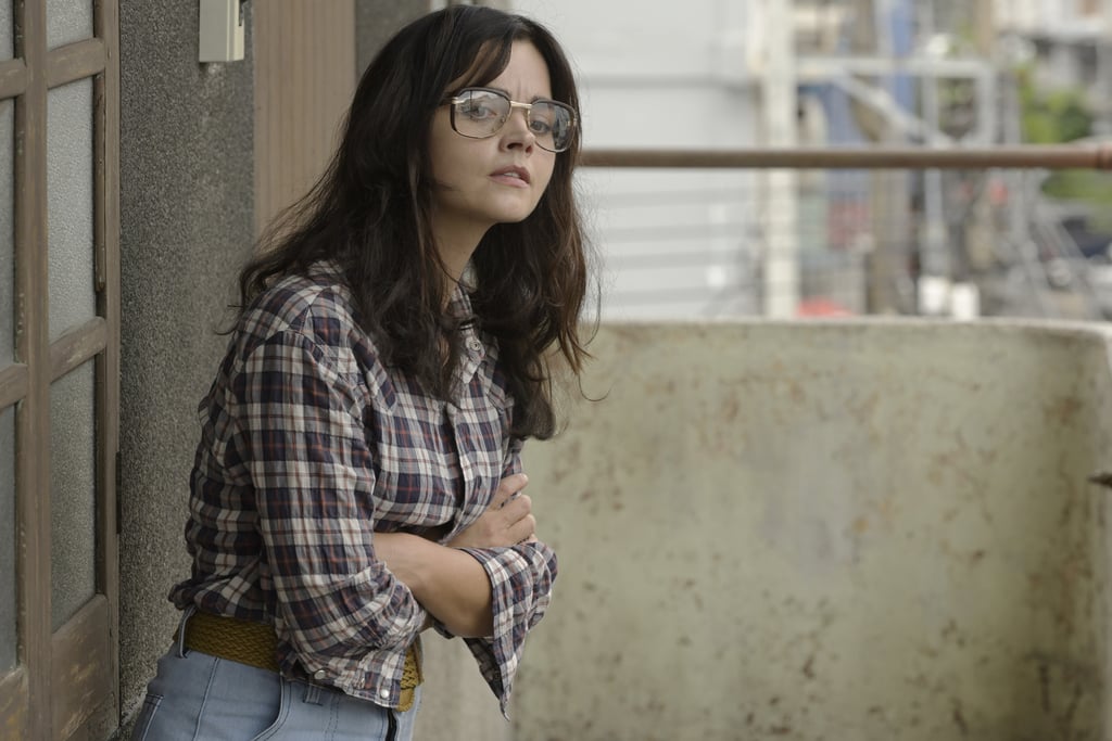 Checked Shirt, High-Waisted Jeans, Raffia Belt, and Oversize Sunglasses