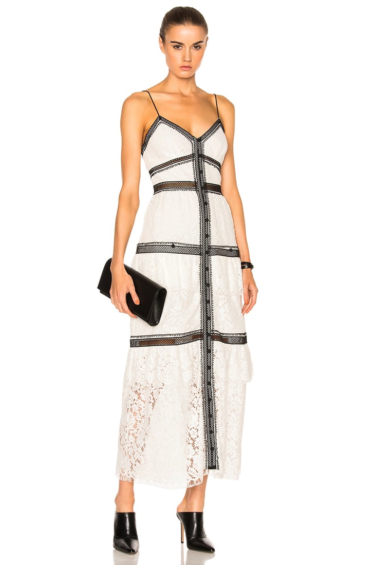 can you wear white with pattern to a wedding