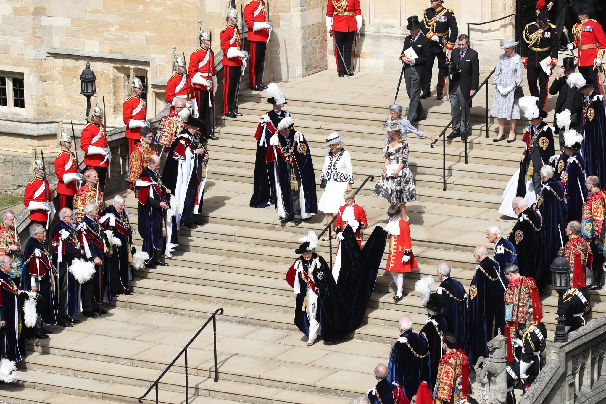 The Knights of the Garter, The Queen Is Surrounded by Family (and  Feathers) at the Garter Day Ceremony